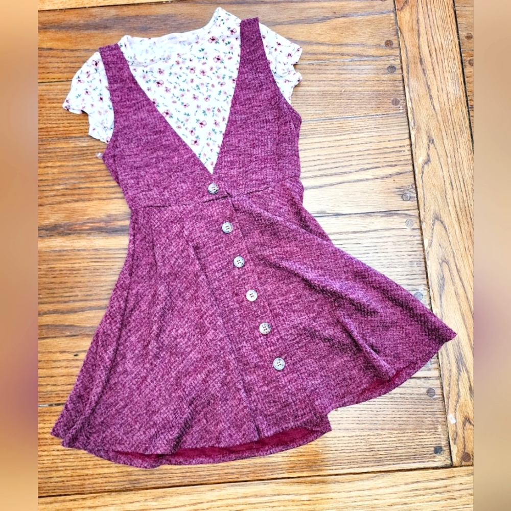 Two piece retro jumper dress